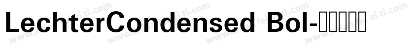 LechterCondensed Bol字体转换